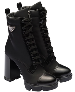 Prada lace up boots