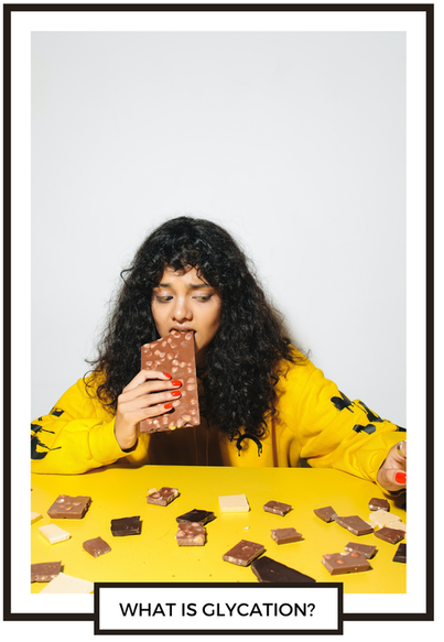 woman eating junk food