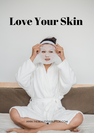 woman with sheet mask